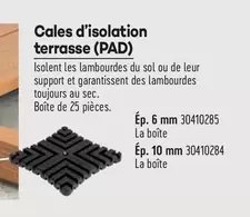 Cales D'Isolation Terrasse (PAD) offre sur Gédibois