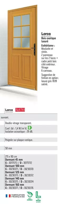 Bel'M - Lorca Bois Exotique Lasuré offre sur Gédibois