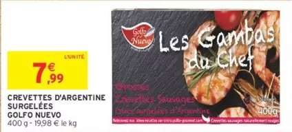 Chef - Crevettes D'argentine Surgelées offre à 7,99€ sur Intermarché Express