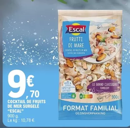 Escal - Cocktail De Fruits De Mer Surgele offre à 9,7€ sur E.Leclerc
