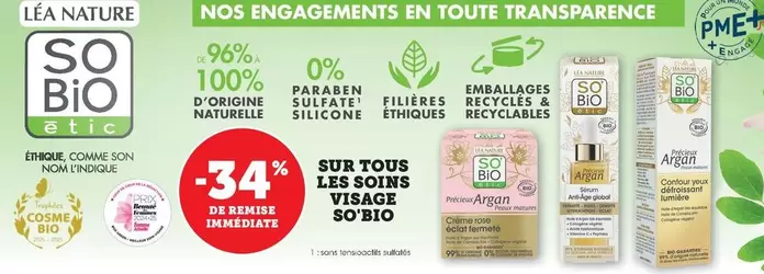 Lea - Sur Tous Les Soins Visage offre sur Bi1