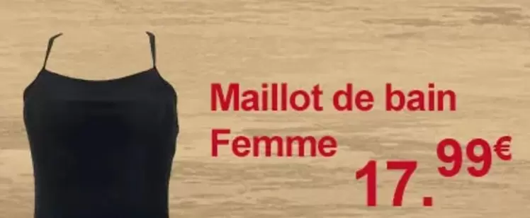 Maillot De Bain Femme offre à 17,99€ sur Sport 2000