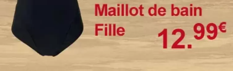 Maillot De Bain Fille offre à 12,99€ sur Sport 2000