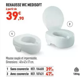 Rehausse Wc Medisoft offre à 39,9€ sur Bastide
