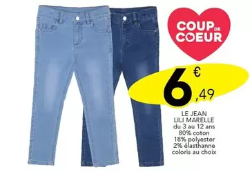 Le Jean Lili Marelle offre à 6,49€ sur Stokomani