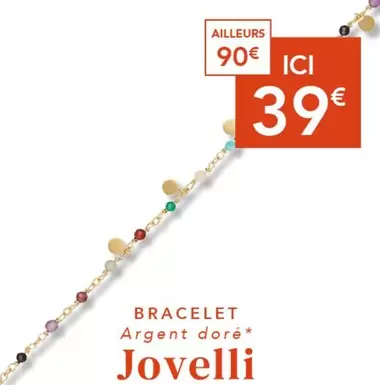Bracelet Argent Dore Jovelli offre à 39€ sur Trésor Bijoux