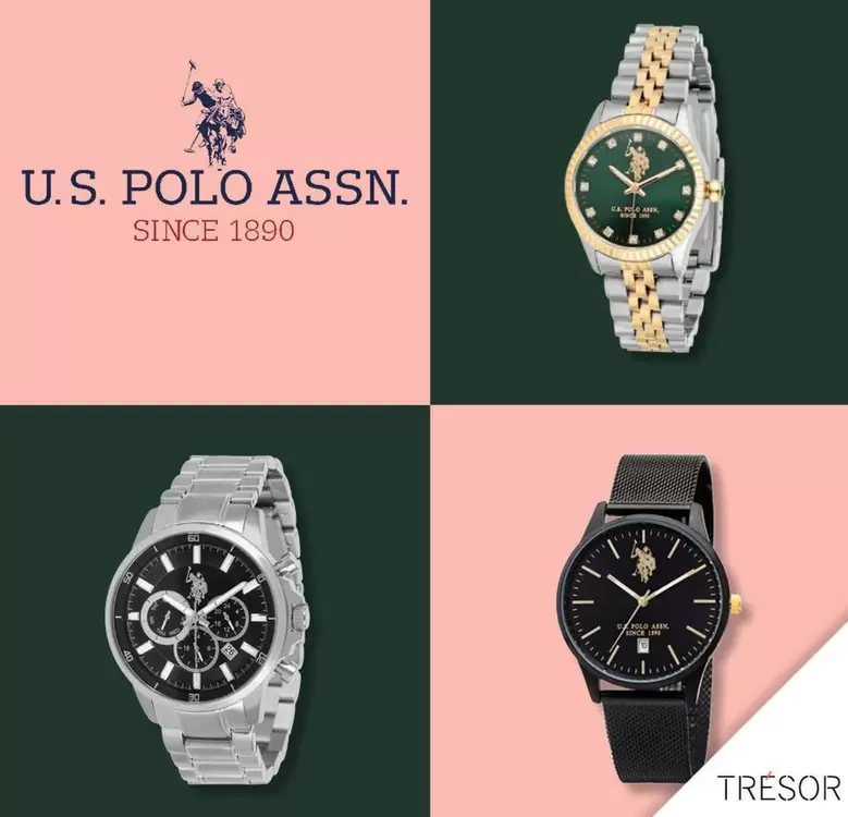 U.s. Polo Assn. Since 1890 offre sur Trésor Bijoux