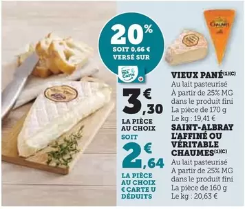 Vieux Pané - 25% MG offre à 3,3€ sur U Express