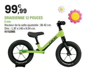 Draisienne 12 Pouces offre à 99,99€ sur JouéClub