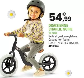 Draisienne Charlie Noire offre à 54,99€ sur JouéClub