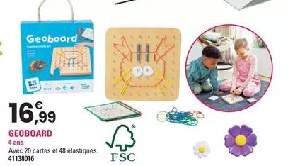Geoboard offre à 16,99€ sur JouéClub