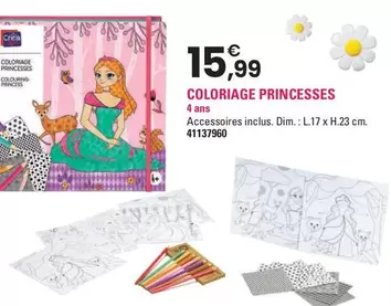 Crea & Cie - Coloriage Princesses offre à 15,99€ sur JouéClub