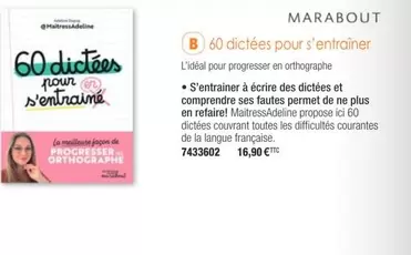 60 Dictées Pour S'Entraine offre à 16,9€ sur Plein ciel