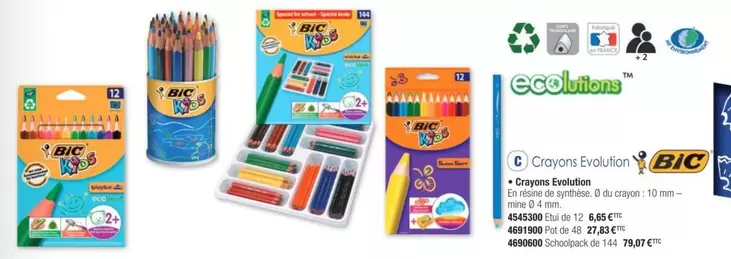BIC - Crayons Evolution offre sur Plein ciel