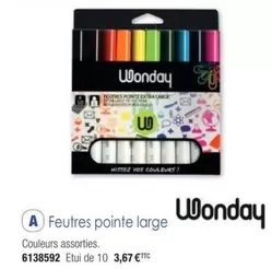 Wonday - Feutres Pointe Large offre à 3,67€ sur Plein ciel