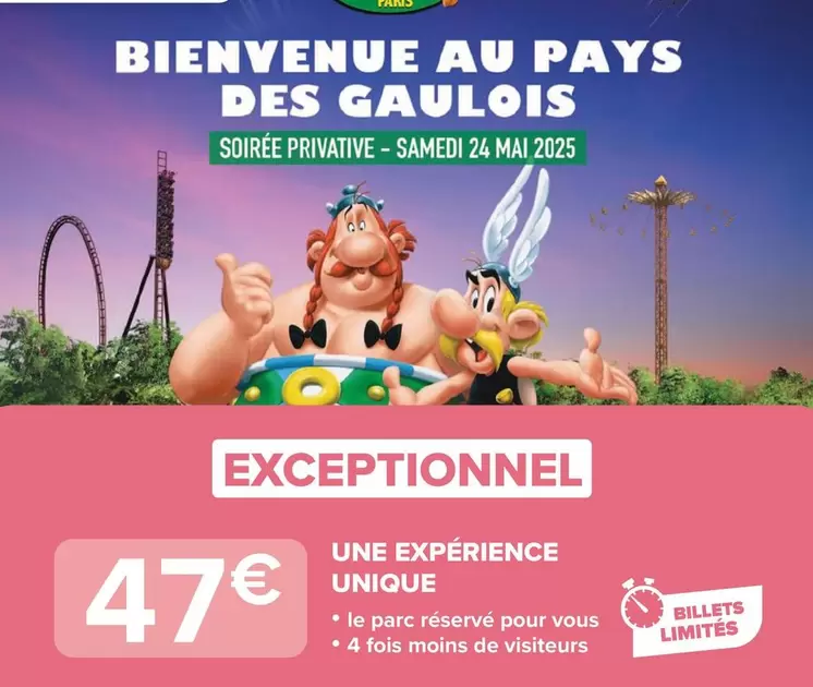 Une Experience Unique offre à 47€ sur Carrefour