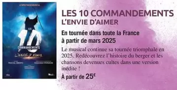 Les 10 Commandements L'Envie D'Aimer offre à 25€ sur Carrefour Express