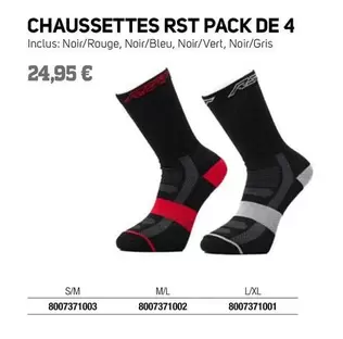 Rst - Chaussettes Pack De 4 offre à 24,95€ sur Bihr