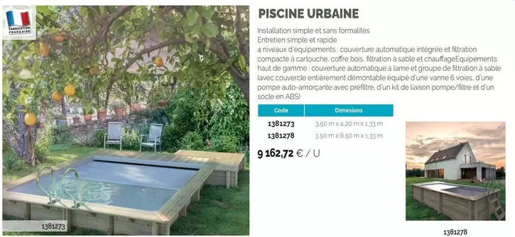 Piscine Rbaine offre à 9162,72€ sur Doras