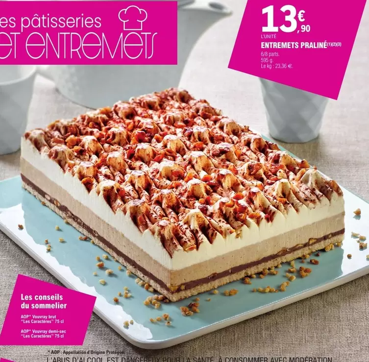 Brut - Entremets Praliné offre à 13,9€ sur E.Leclerc