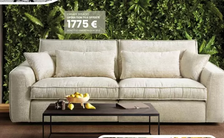 Canape 3 Places offre à 1775€ sur Hémisphère Sud