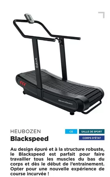 HeubOZEN Blackspeed offre sur Fitness Boutique