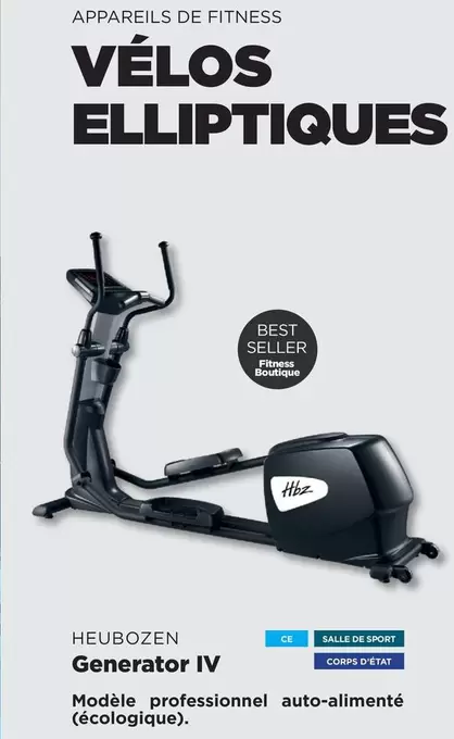Generator Iv offre sur Fitness Boutique