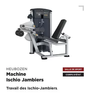 Machine Ischio Jambiers offre sur Fitness Boutique