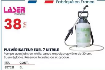Pulvérisateur Exel 7 Nitrile offre à 38€ sur Au Forum du Bâtiment
