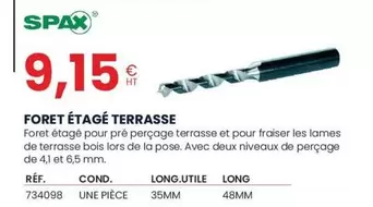 Foret Étacé Terrasse offre à 9,15€ sur Au Forum du Bâtiment