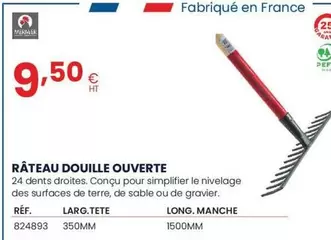 Râteau Douille Ouverte offre à 9,5€ sur Au Forum du Bâtiment