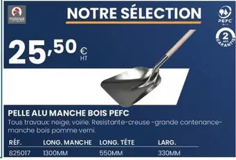 Pelle Alu Manche Bois offre à 25,5€ sur Au Forum du Bâtiment