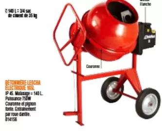 Bétonnière Lescha Electrique offre sur Bricoman
