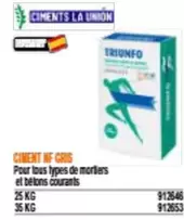 Ciment Nf Cris offre sur Bricoman
