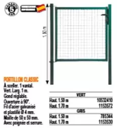 Portillon Classic offre sur Bricoman