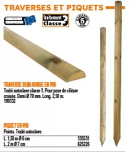 Traverses Et Piquets offre sur Bricoman