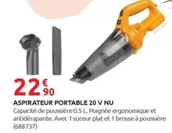 Ingco - Aspirateur Portable 20 V Nu offre à 22,9€ sur Rural Master