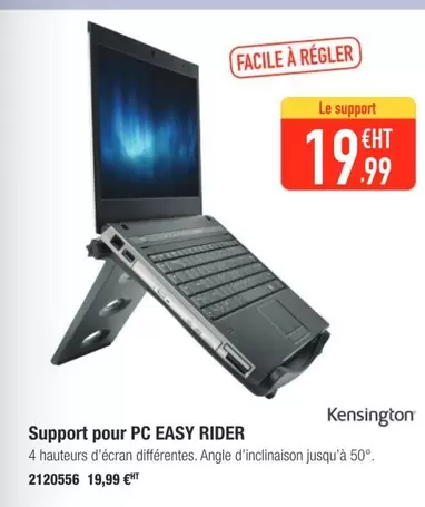 Kensington - Support Pour Pc Easy Rider offre à 19,99€ sur Plein ciel