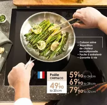 Poêle Chefs&co offre à 49,9€ sur Culinarion