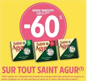 Saint Agur - Sur Tout offre sur Intermarché Hyper