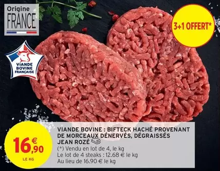 Viande Bovine: Bifteck Haché Provenant De Morceaux Dénervés, Dégraissés offre à 16,9€ sur Intermarché Hyper