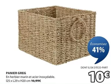 Panier Greg offre à 10€ sur JYSK