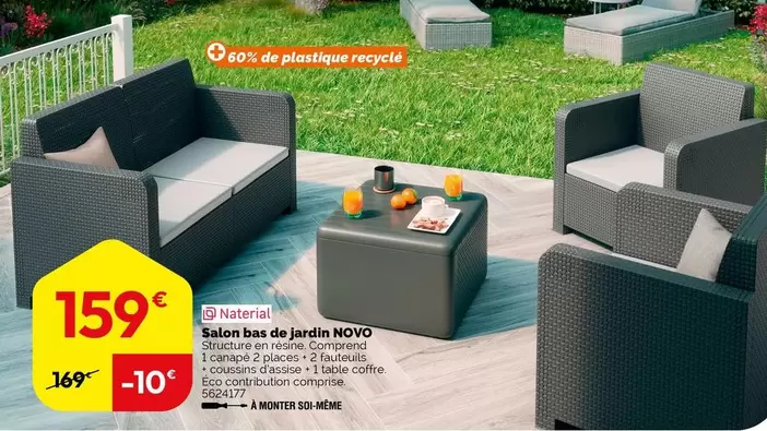 Naterial - Salon Bas De Jardin Novo offre à 159€ sur Weldom