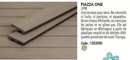 Piazza One offre sur SAMSE