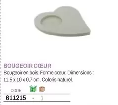 Bougeoir Cœur offre sur Hyperburo