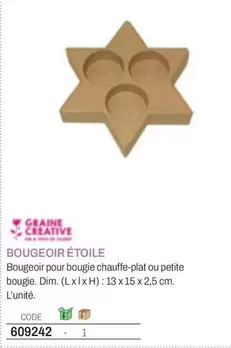 Dim - Bougeoir Étoile offre sur Hyperburo
