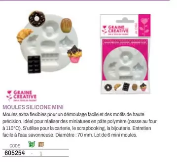Facile - Moules Silicone Mini offre sur Hyperburo