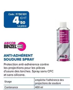 Anti-adhérent Soudure Spray offre à 4,5€ sur Prolians