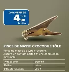 Pince De Masse Crocodile Tôle offre à 4,9€ sur Prolians