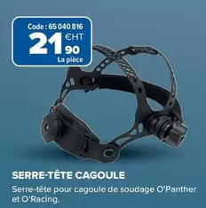 Serre-Tête Cagoule offre à 21,9€ sur Prolians
